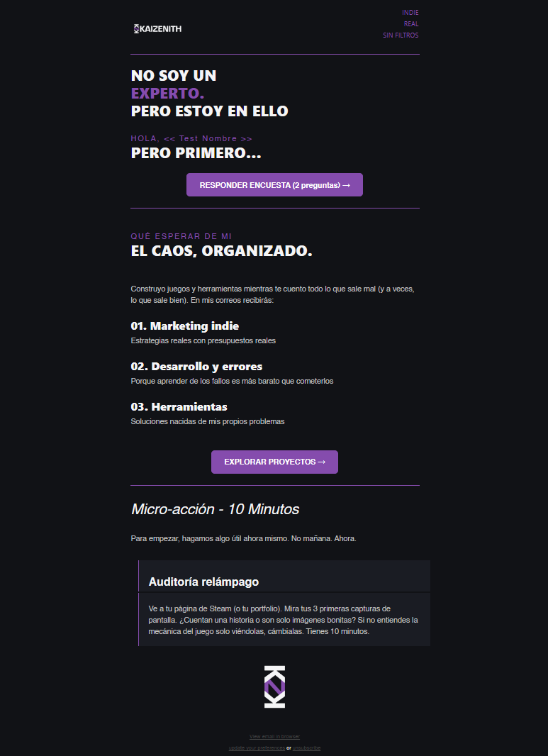 Actualización semanal de estados de los proyectos.